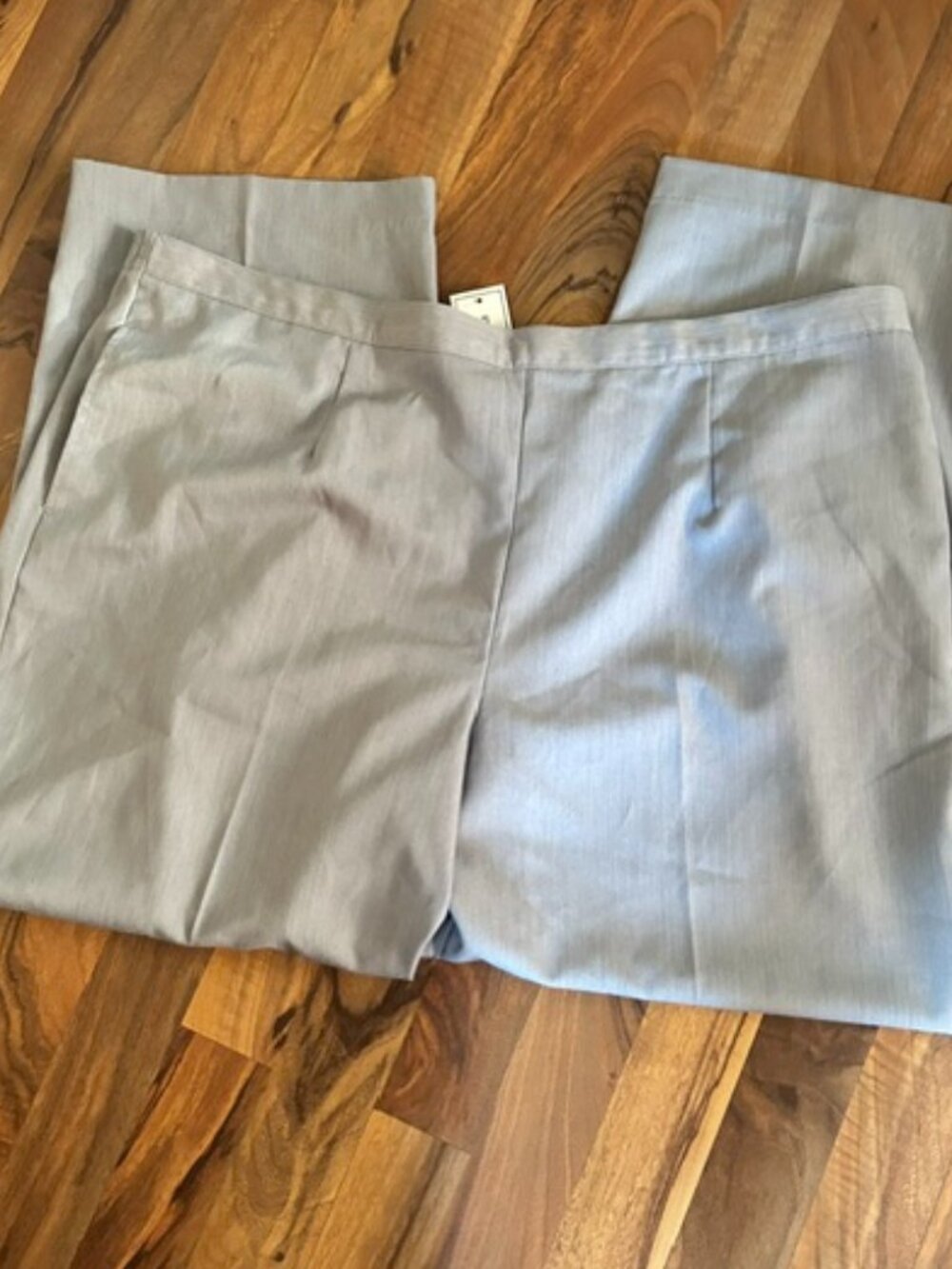 NEW size 24 w 24w short  womens gray pants casual dress career stretch top